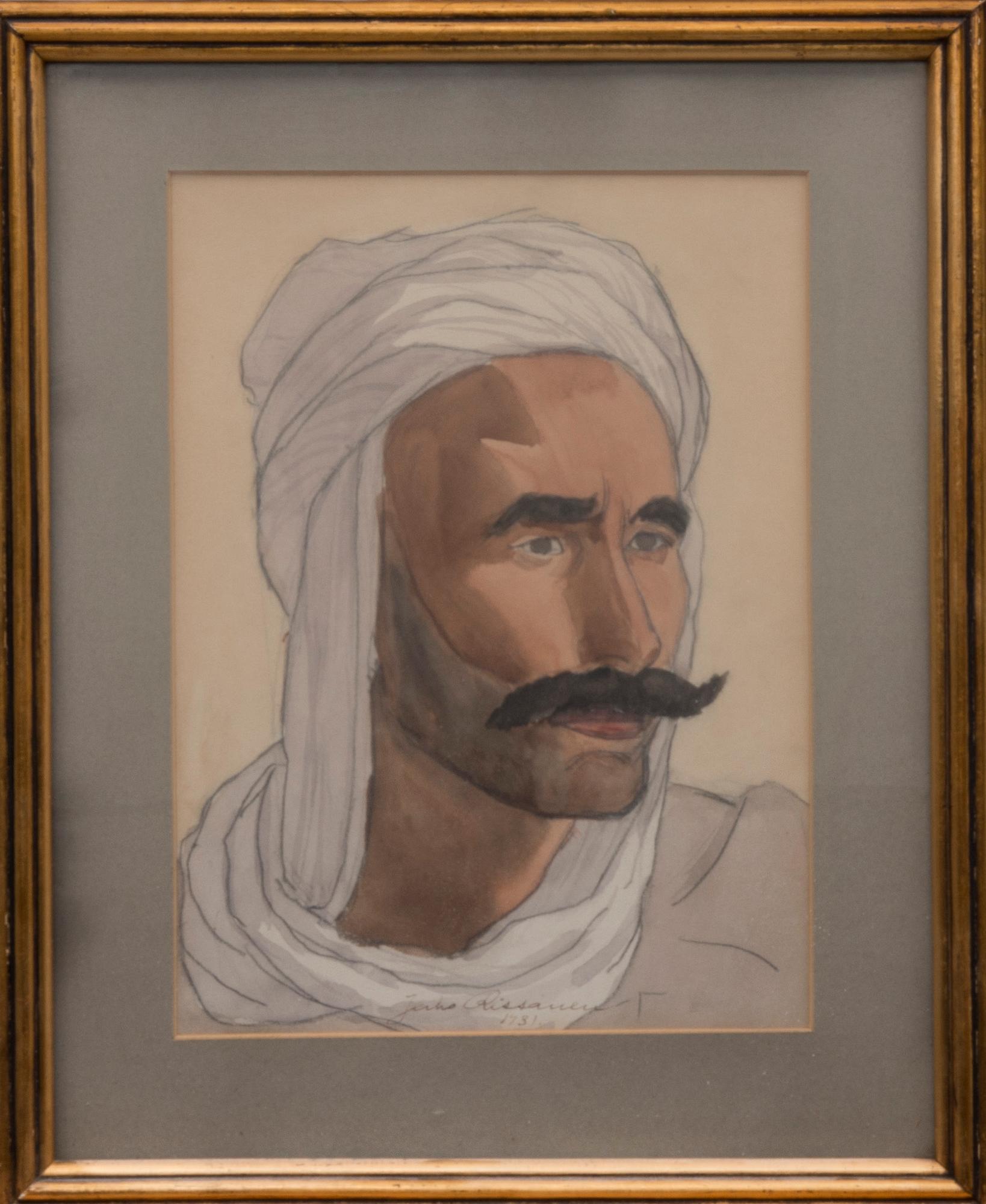 JUHO RISSANEN, akvarell, blyertspenna, signerad och  daterad 1931.