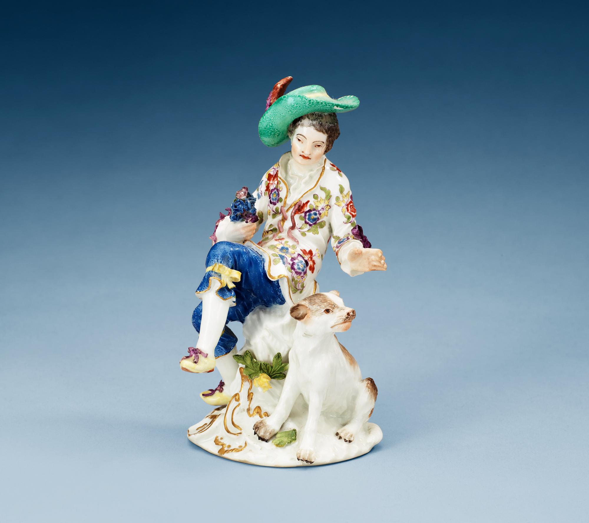 FIGURIN, porslin. Meissen, 1700-tal.