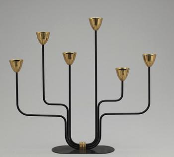 KANDELABER, Gunnar Ander, Ystad metall. Formgiven 1940-tal.