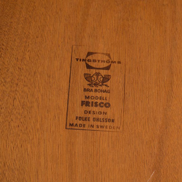 FOLKE OHLSSON, a 'Frisco' teak coffee table from Bra Bohag, Tingströms, 1960's.