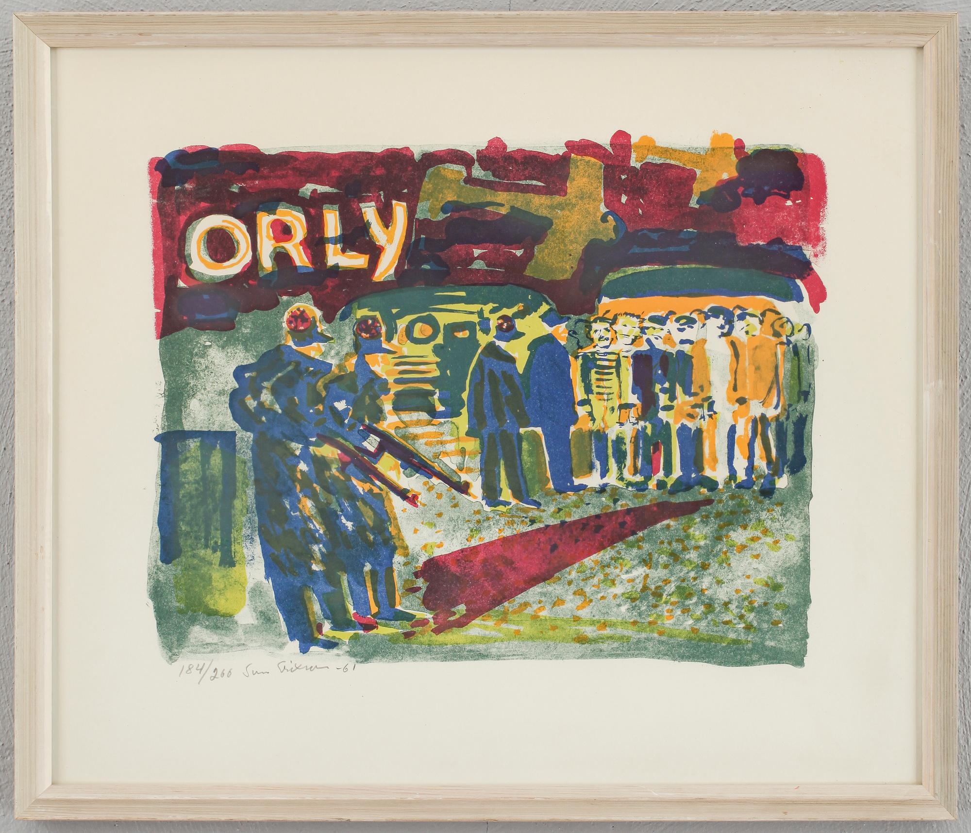 SVEN X:ET ERIXSON, färglitografi, signerad och numrerad 184/260.