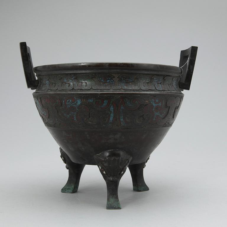 URNA, brons, Sydostasien, 1900-tal.