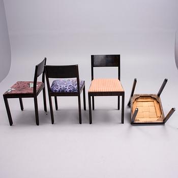 MATBORD samt STOLAR, 6 st, art déco, 1920-tal.