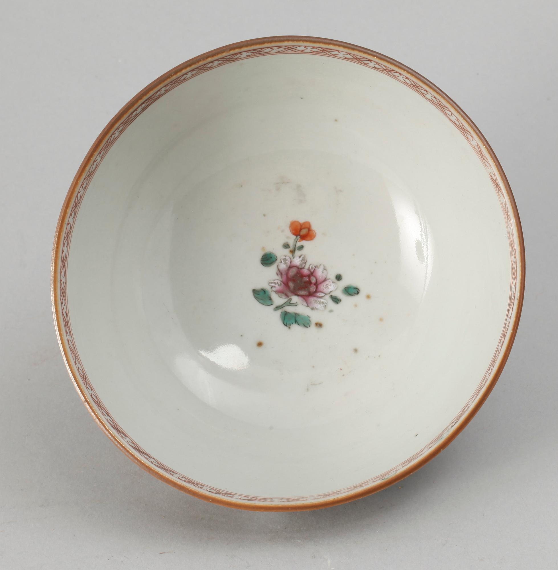 SKÅL, porslin, Qianlong, Kina 1700-tal.