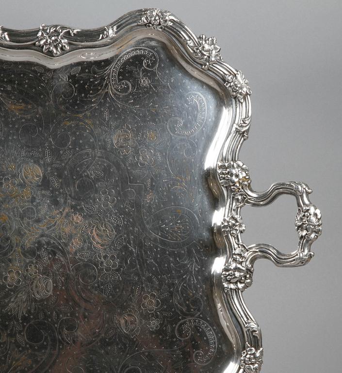 BRICKA, nysilver, nyrokoko, omkring 1900.