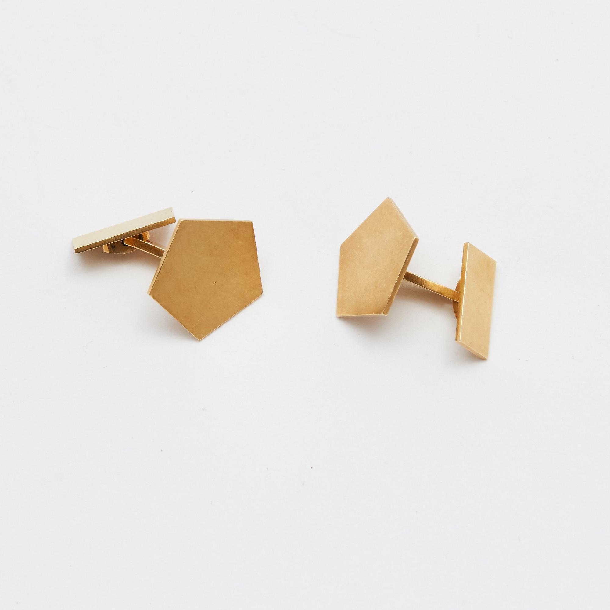 Wiwen Nilsson, manschettknappar, ett par, Lund 1964,