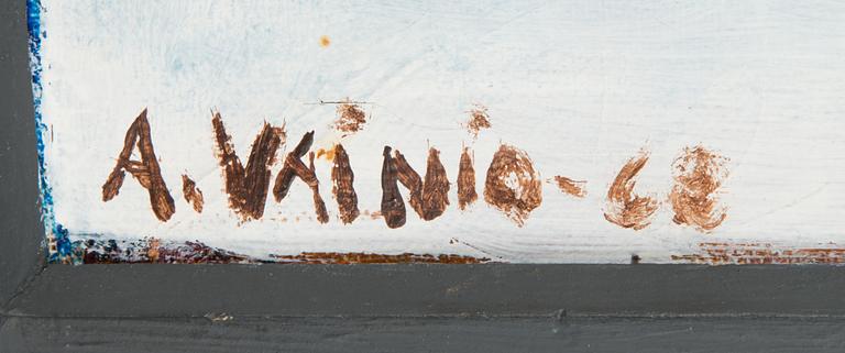 Armas Vainio, öljy kankaalle, signeerattu ja päivätty-68.