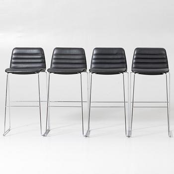 Paul Leroy bar stools, 4, Paustian, Denmark.