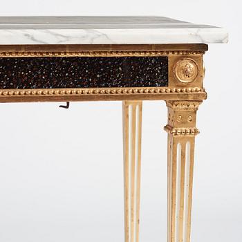 Konsolbord, Stockholmsarbete, 1700-talets slut, Sengustavianskt.