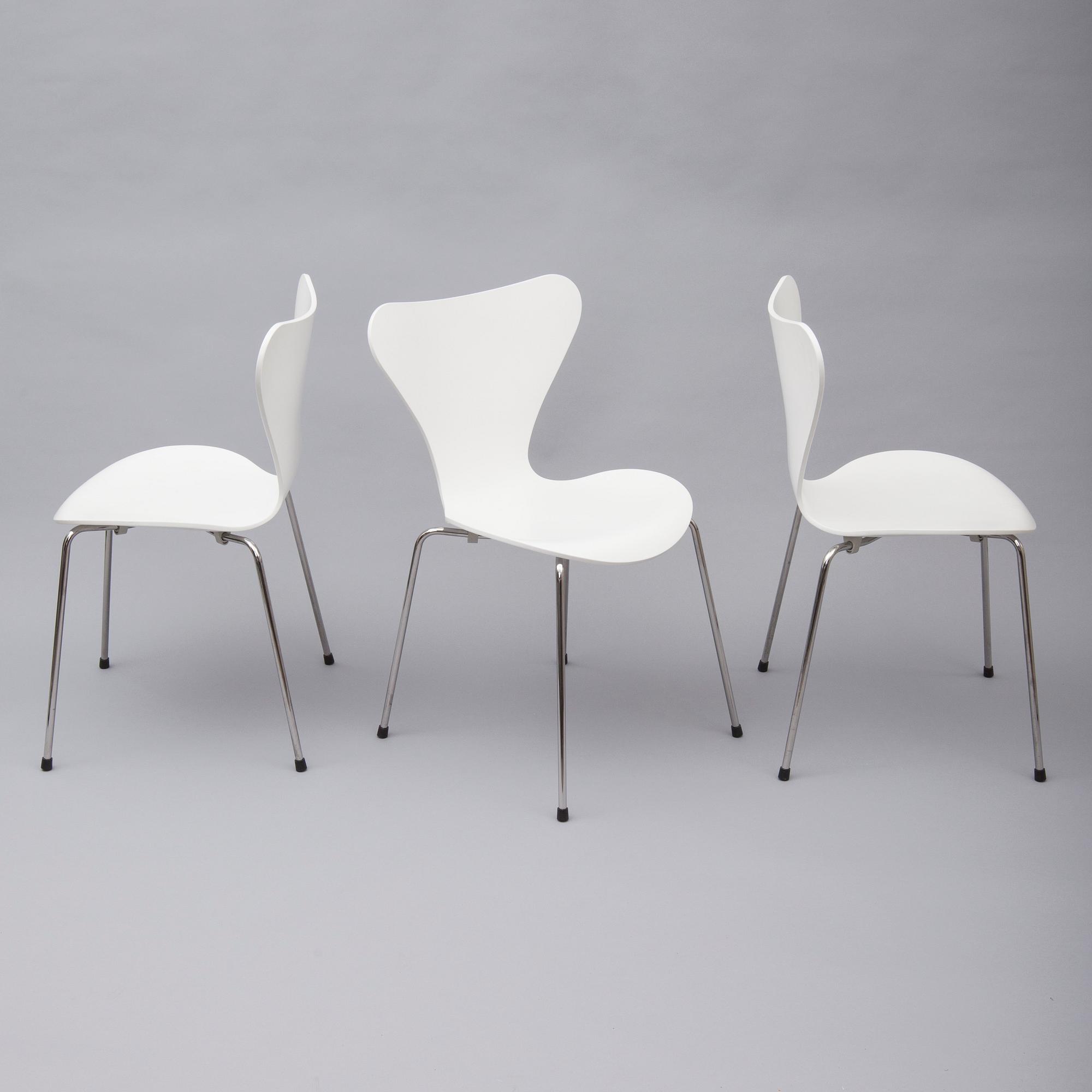 STOLAR, 4 st, "Sjuan" Arne Jacobsen, Fritz Hansen.