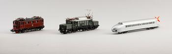 MODELLTÅGSLOK, 3 st, Märklin, Tyskland.