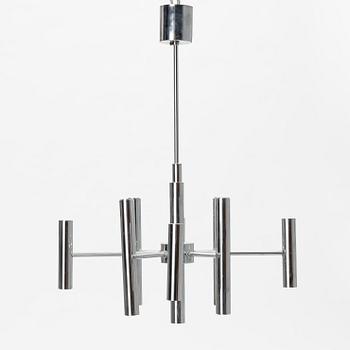 Gaetano Sciolari, probably. A celing lamp, Italy, later part of the 20th Century.