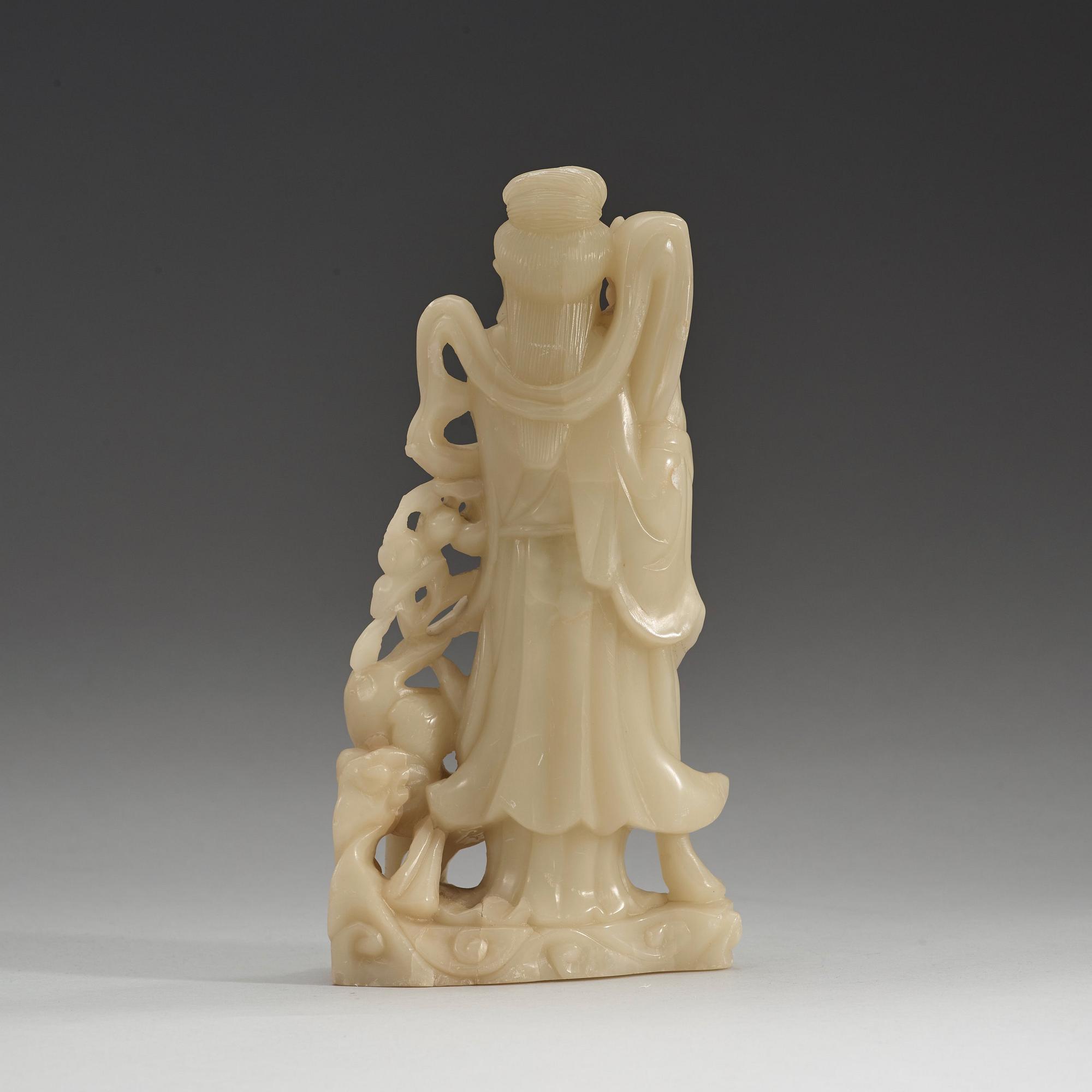 SKULPTUR, soapstone. Kina, tidigt 1900-tal.