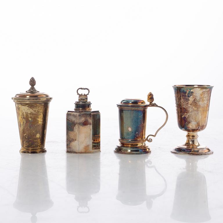 "The Swedish silver treasure", 10 miniatures, silver, GAB, Eskilstuna 1980-1983.