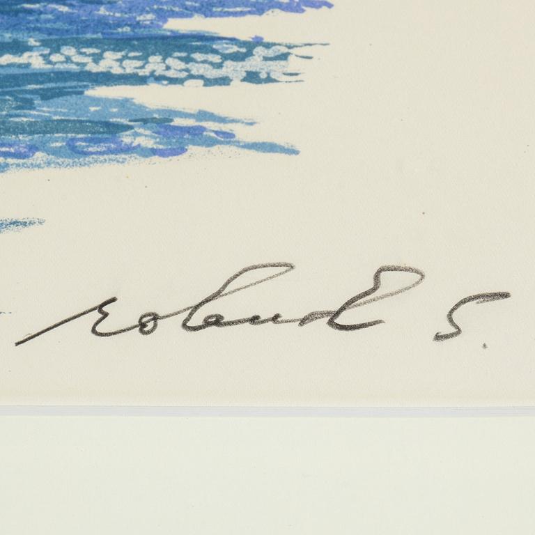 ROLAND SVENSSON, colour lithopgraph. Signed and numbered 106/360 .