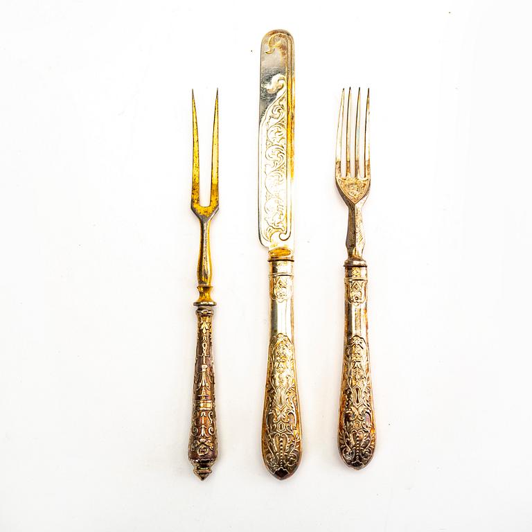 A set of 18 epns cutlery around 1900.