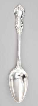 MATSKEDAR, 12 st, silver, Christian Hammer, 1800-tal. Totalvikt ca 1039 g.