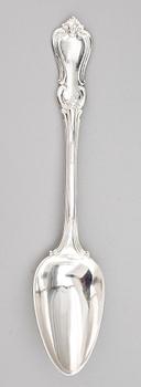 MATSKEDAR, 12 st, silver, Christian Hammer, 1800-tal. Totalvikt ca 1039 g.