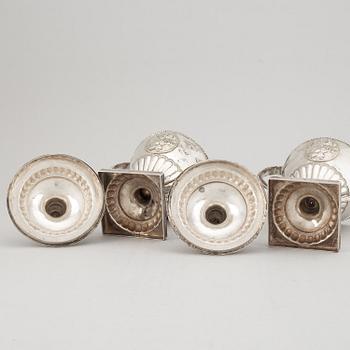 Berndt Johan Frodelius, sockerskålar, ett par, silver, Marstrand 1788. Gustavianska.