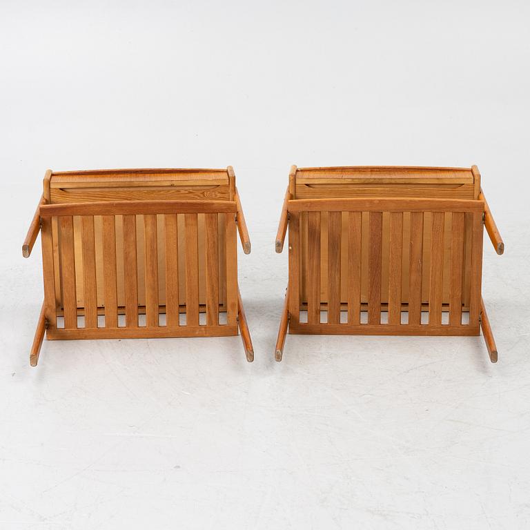 Pair of bedside tables, 1950s.