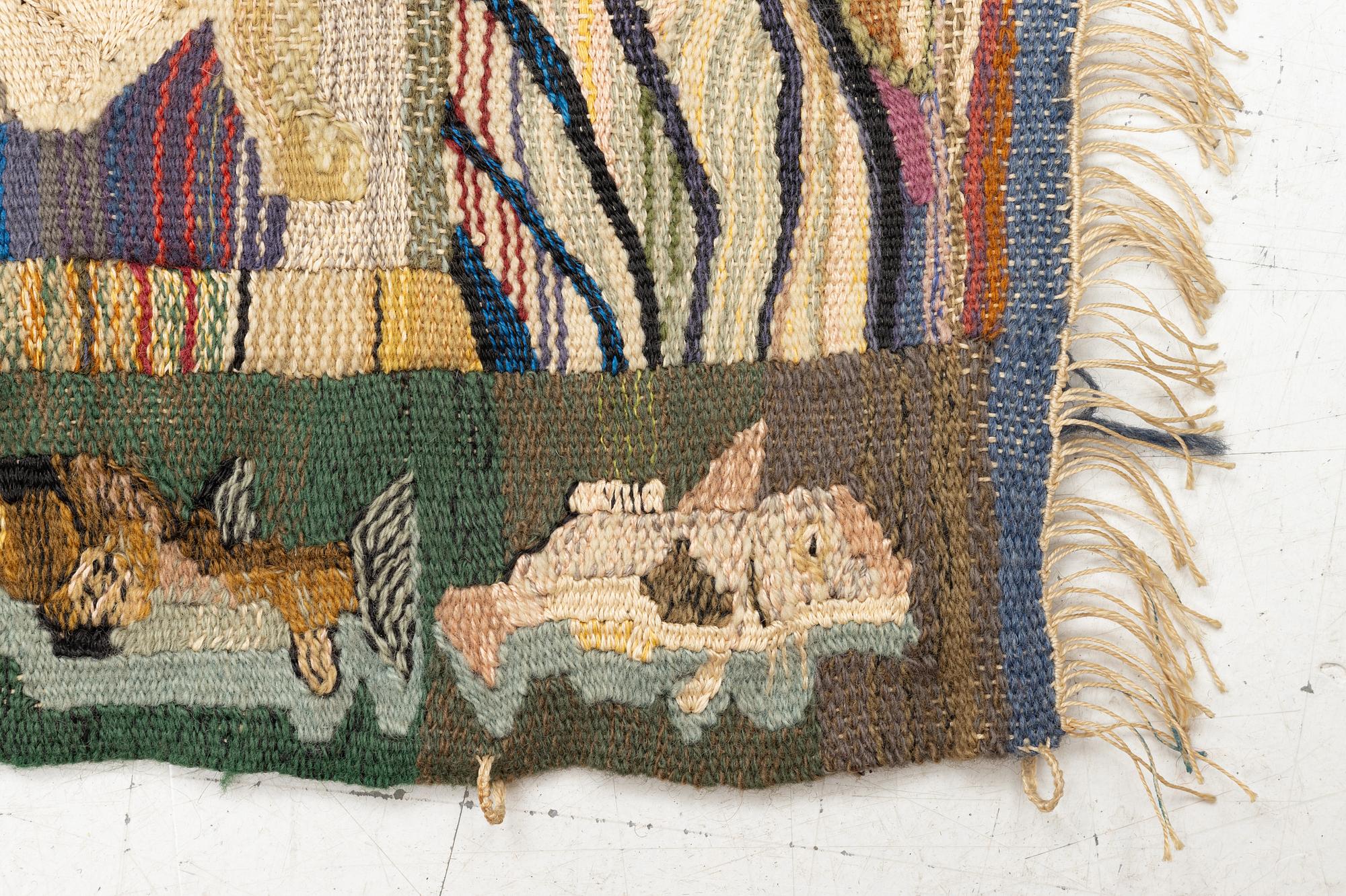 Inger Segerlind-Lindblad, a textile, tapestry weave, c. 67 x 44 cm, unsigned.