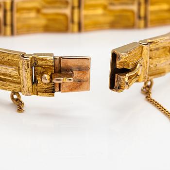 Björn Weckström, A 14K gold bracelet "Cascade". Lapponia 1973.