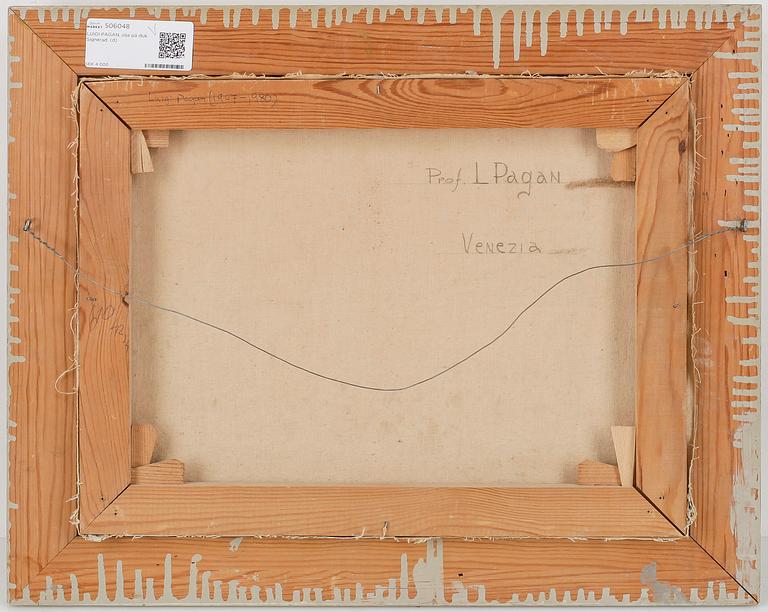 LUIGI PAGAN, olja på duk. Signerad.