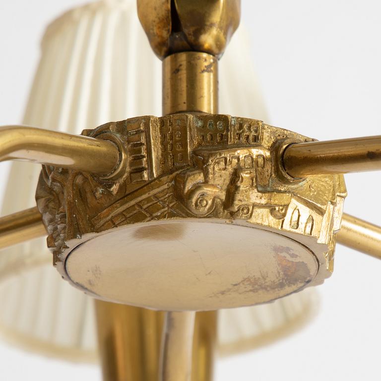 An ASEA ceiling lamp, Swedish Modern, 1940s.