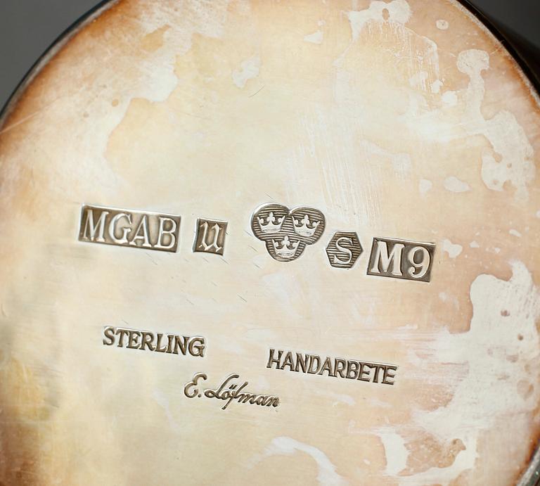 KANNA, sterling silver, MGAB, Löfman, Uppsala 1962. Vikt ca 476 gram.