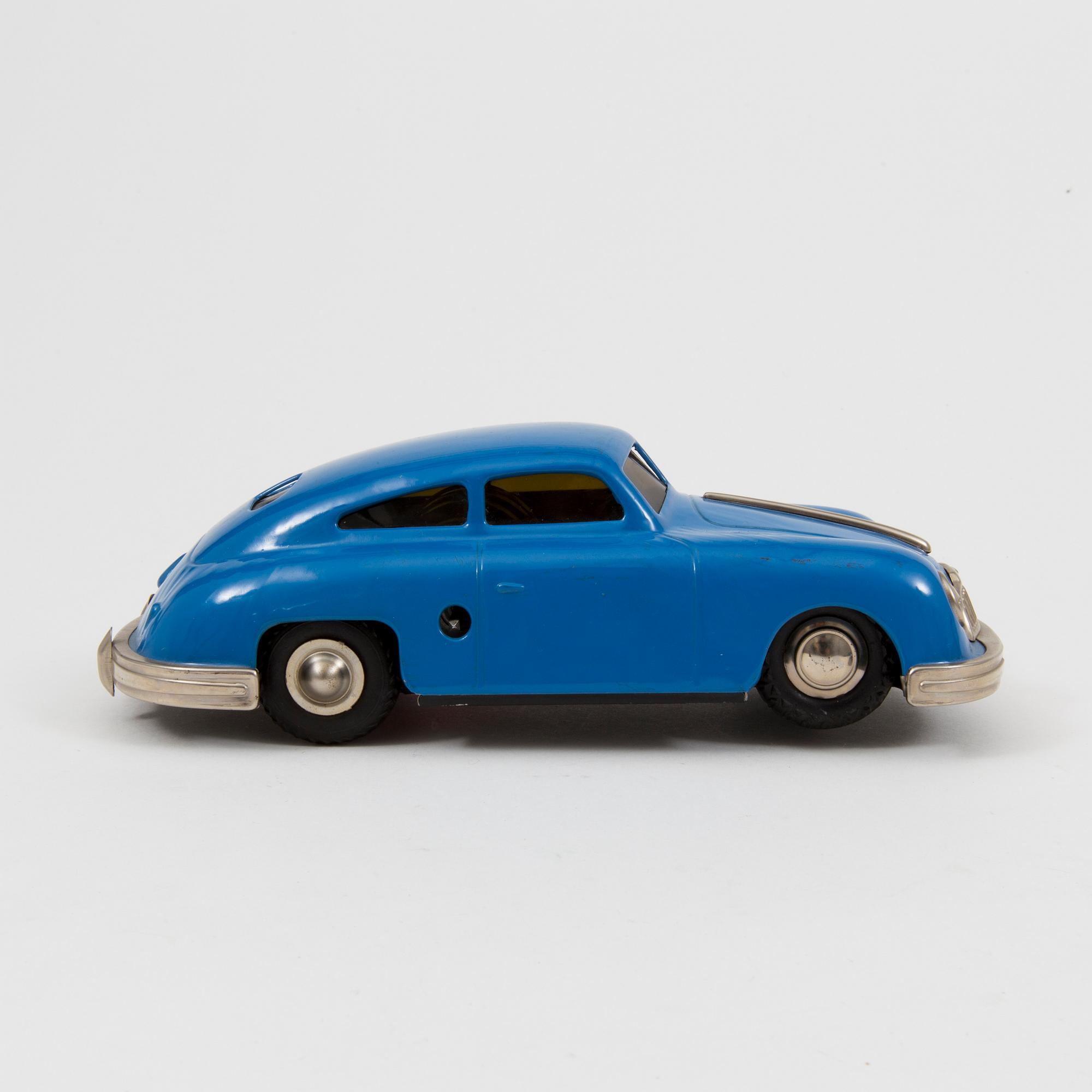 A tinplate Gescha "Porsche Sixmobil" Germany 1950s.