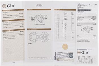 Korvakorut, yksikiviset, 18K valkokultaa ja briljanttihiottuja timantteja yht. 2.04 ct.