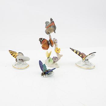 Figurines 4 pcs Hutschenreuther/Rosenthal/Rudolstadt Germany 20th century porcelain.