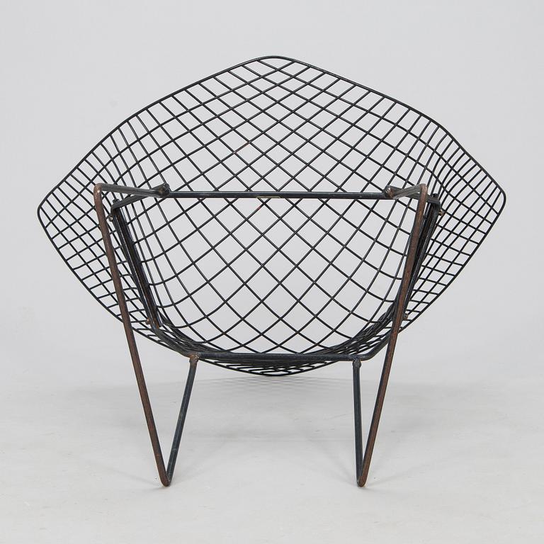 Harry Bertoia, fåtölj, "Diamond Chair". Licenstillverkning i Finland av Fiskars, Billnäs, 1950-/1960-tal.