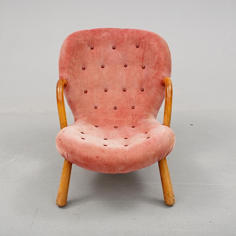 FÅTÖLJ, "Clam Chair" / "Muslinge", Philip Arctander, tillskriven, 1900-talets mitt.