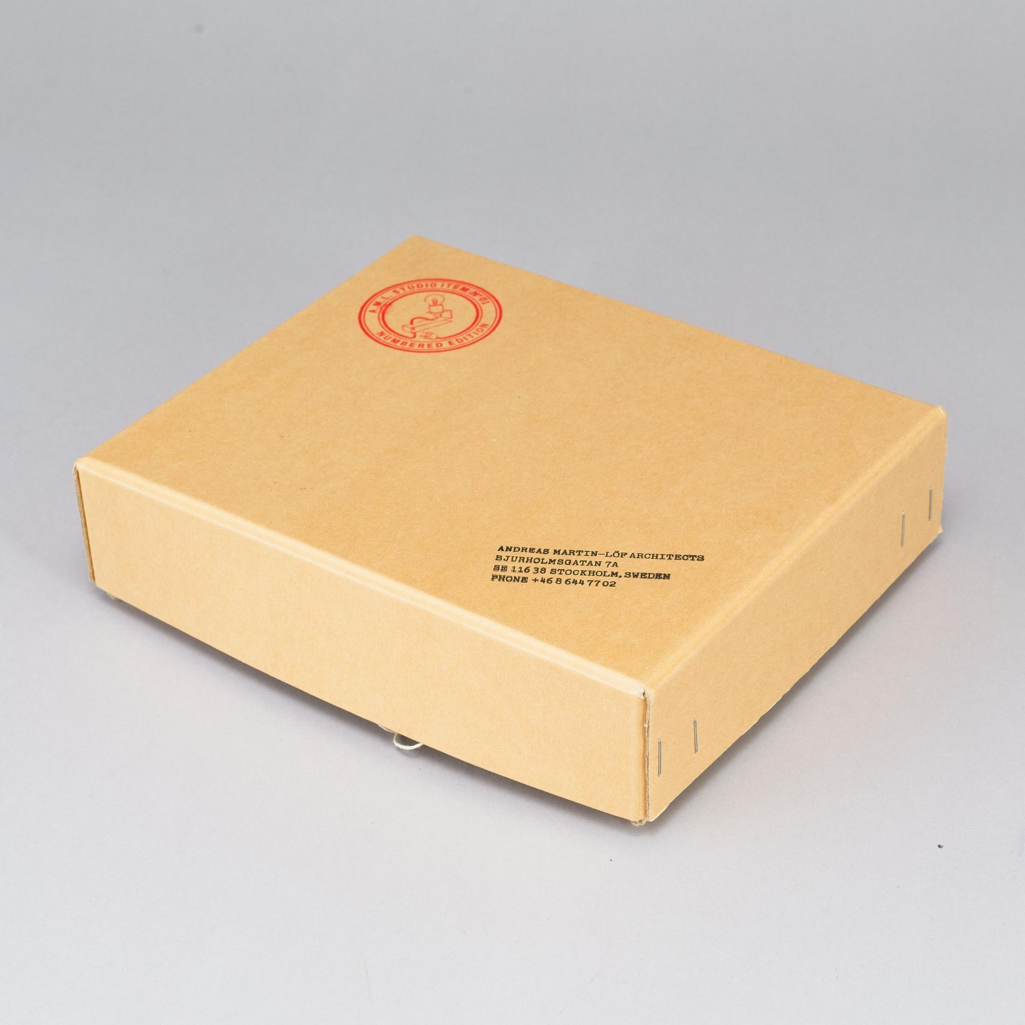 ANDREAS MARTIN-LÖF, a prototype of "Clamp Lamp , Studio Item No 01", by AML Studio 2009.