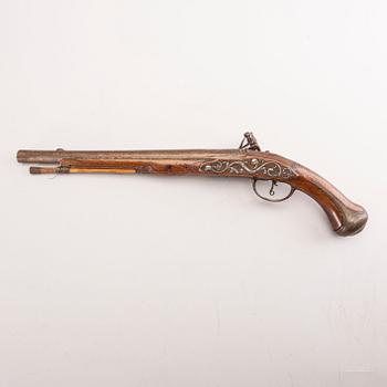 A Pierre Formentin flintlock pistol, 18th Century latter part.
