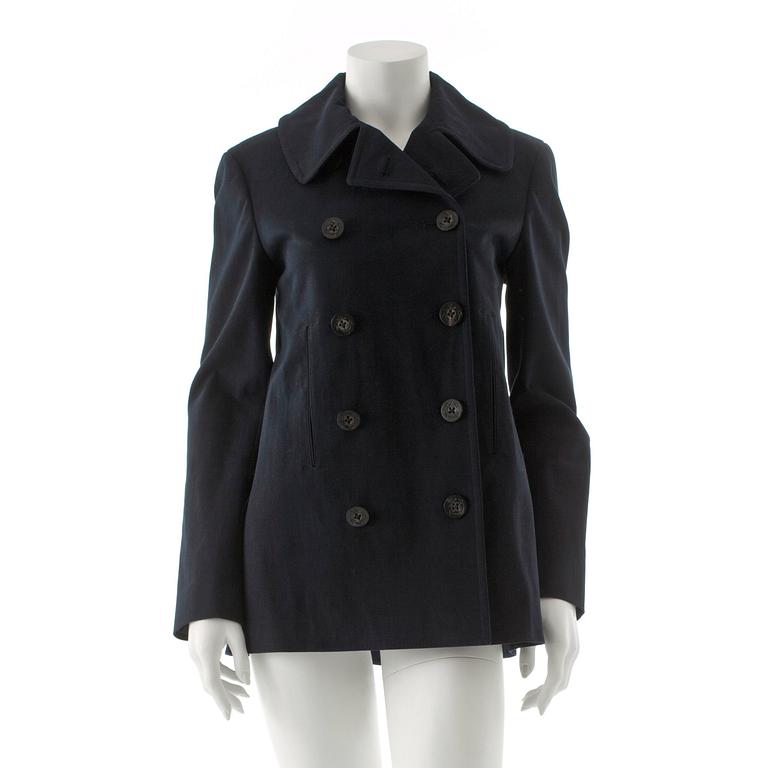 RALPH LAUREN, a navy blue cotton jacket.