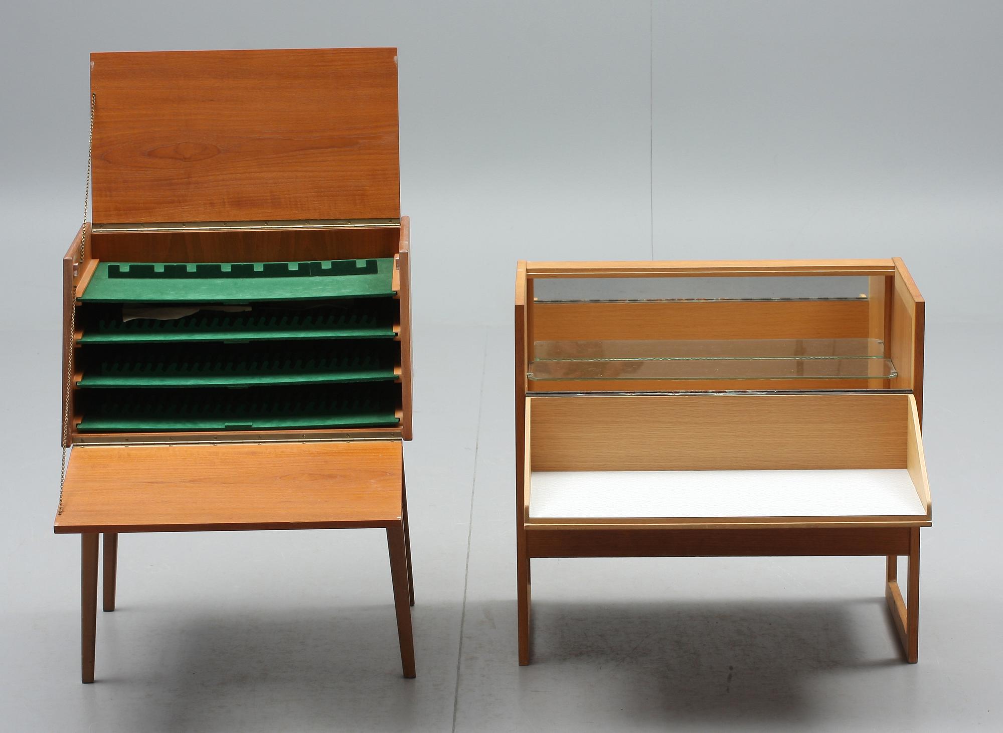 SCHATULL samt BARSKÅP, 1900-talets andra hälft.