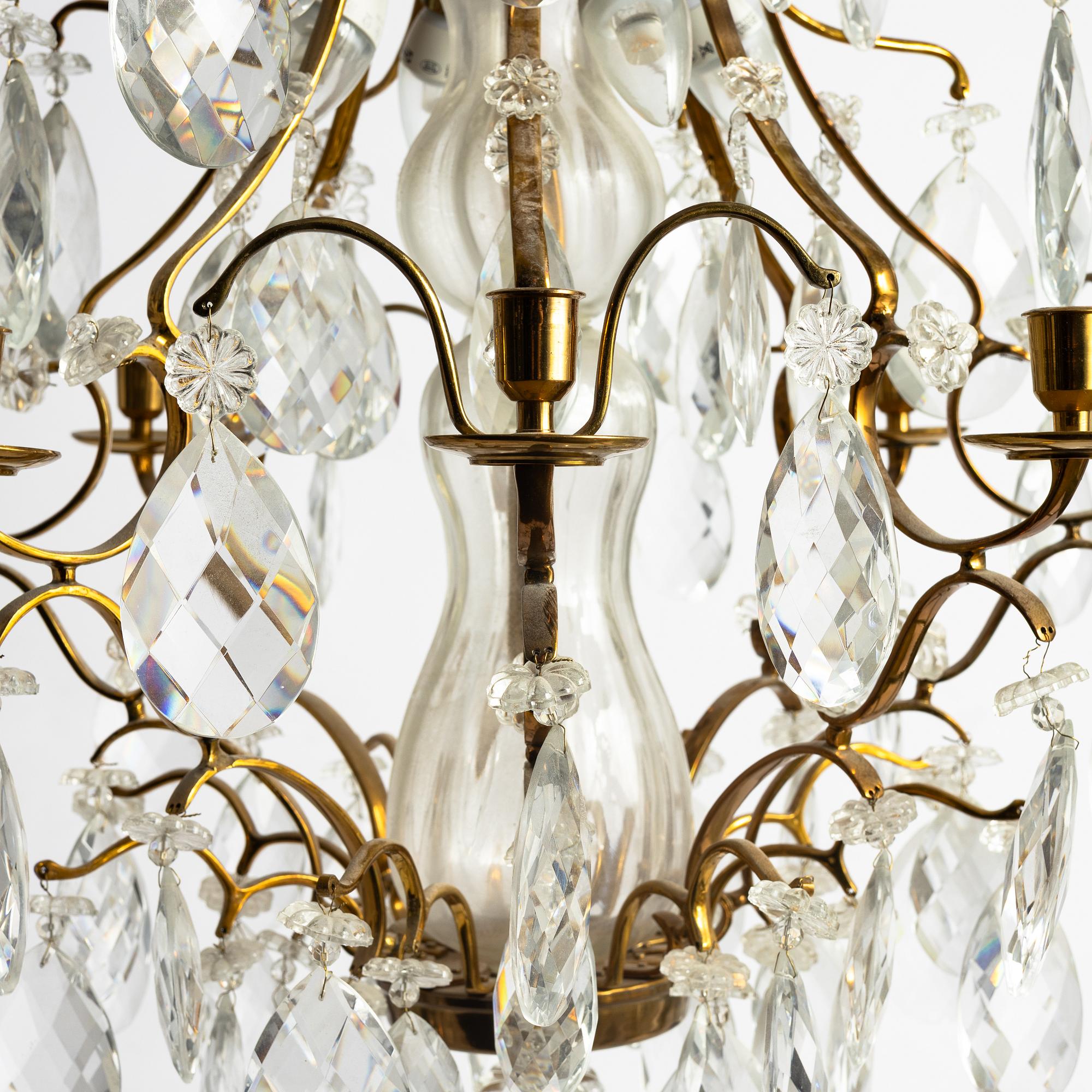 Chandelier, Rococo style, contemporary.