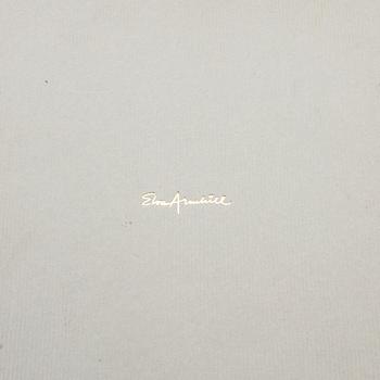 Elon Arenhill, collier, odlade pärlor och hänge i 18k guld med safir och diamant.