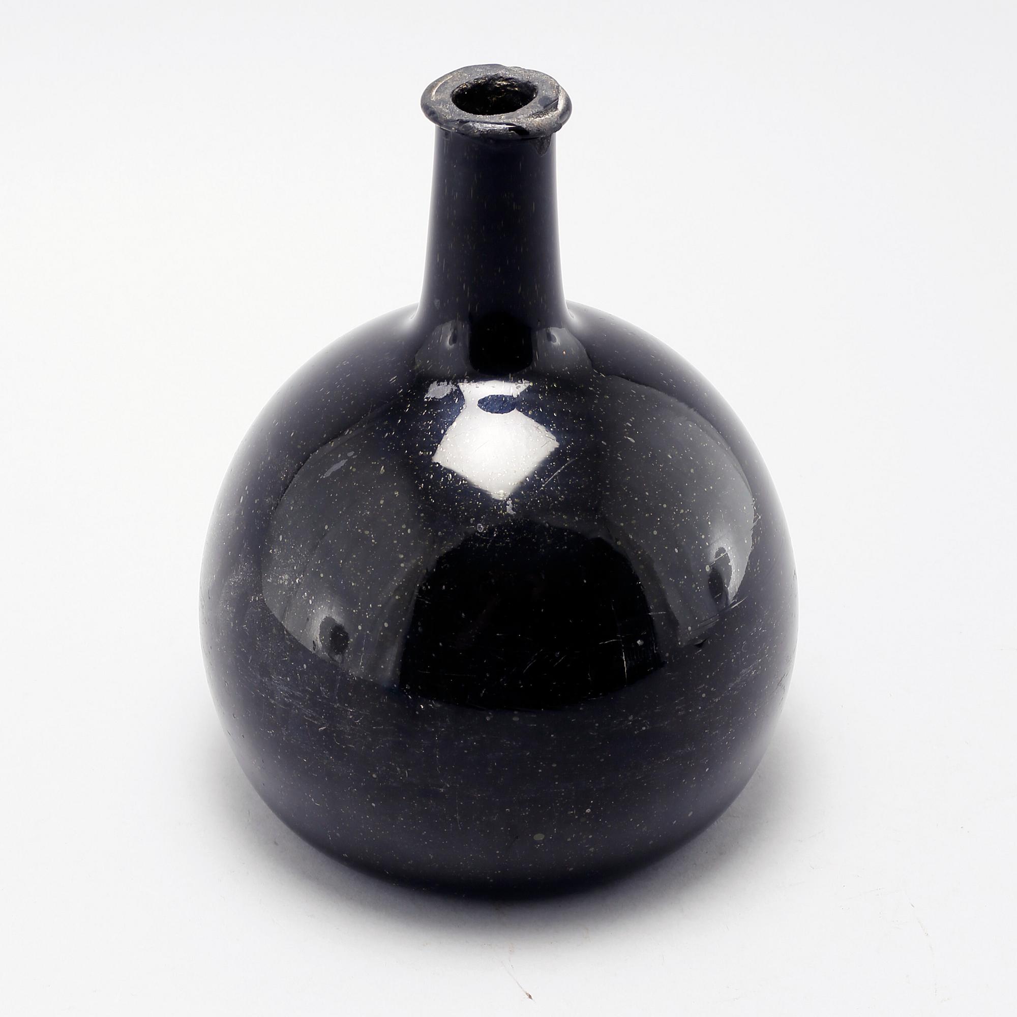 FLASKA, glas, 1700-tal.