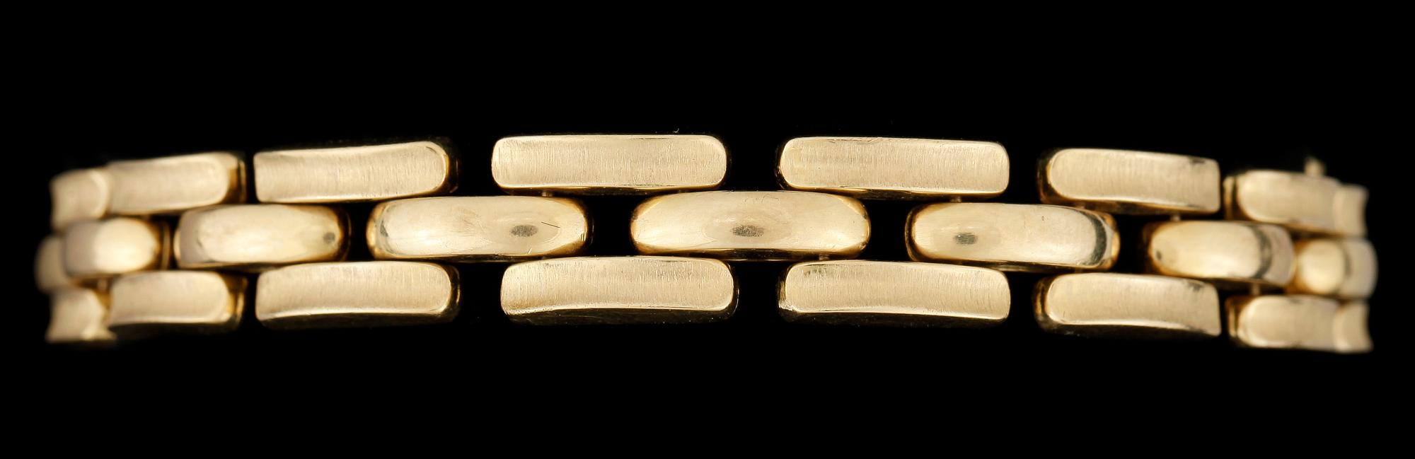 ARMBAND, 18k guld. Vikt 21,6g.