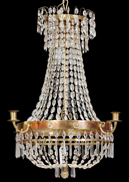 LJUSKRONA, empirestil, sent 1800-tal. H 70.