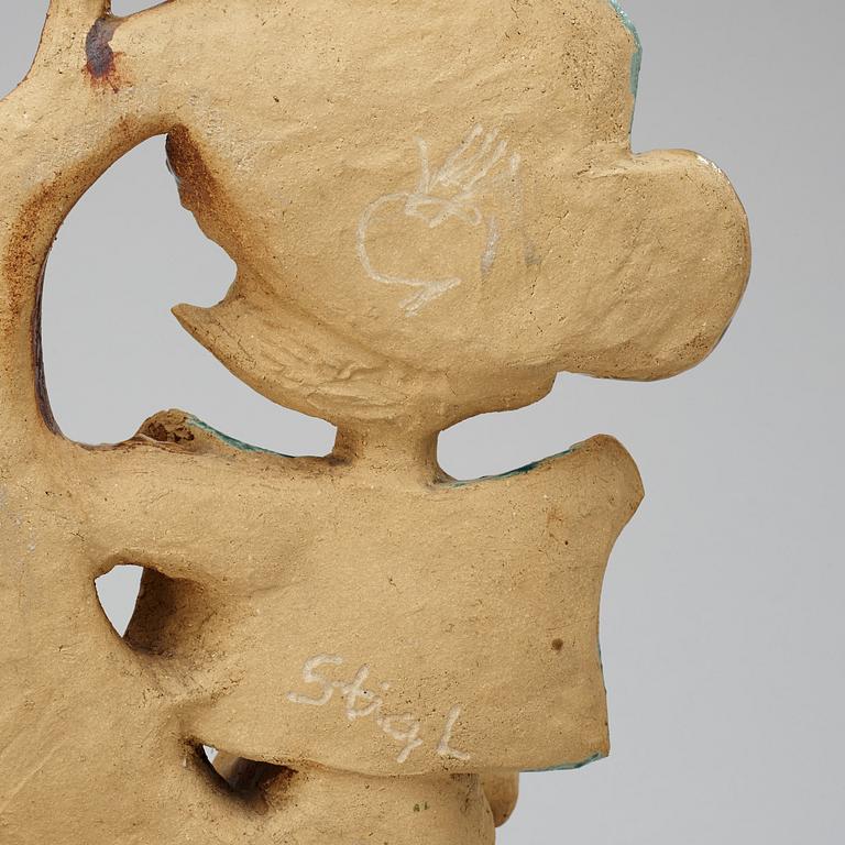 A Stig Lindberg stoneware sculpture, Gustavsberg Studio, probably 1940's.