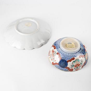 A group oj Japanese porcelain, second half of the 19th Century.
