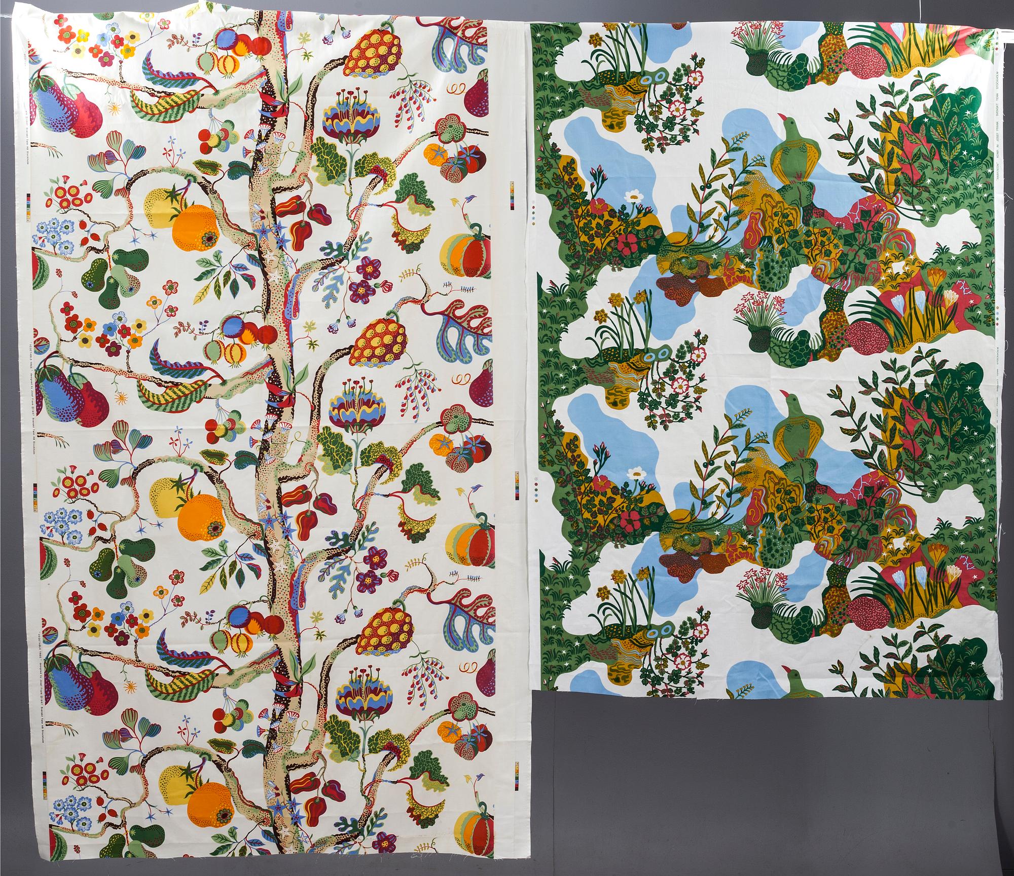 TYGLÄNGDER, 2 st Josef Frank för Firma Svenskt Tenn.