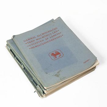 “Gammal allmogeslöjd från Malmöhus län”, 8 volumes, Förlags-aktiebolagets i Malmö Boktryckeri, 1921.
