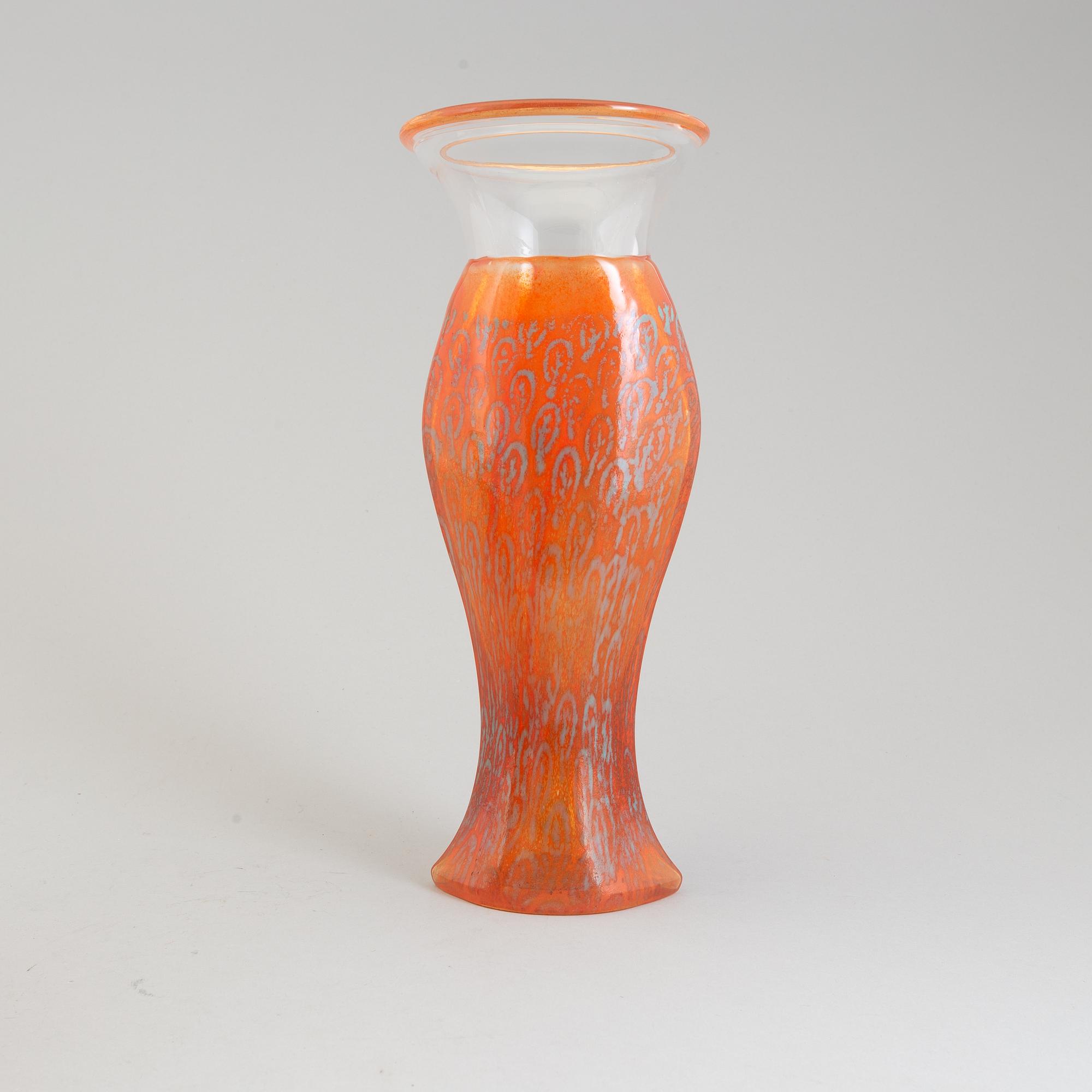 KJELL ENGMAN, skål samt VAS, glas. Kosta Boda Artist Collection.
