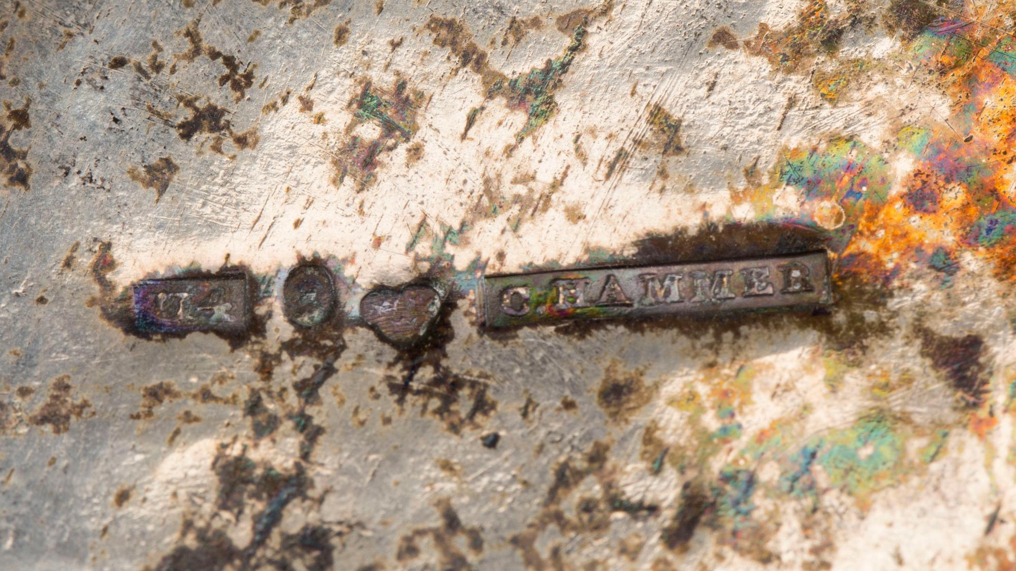 KAFFEKANNA, silver, Christian Hammer, Stockholm. 1850. Vikt ca 786 G.