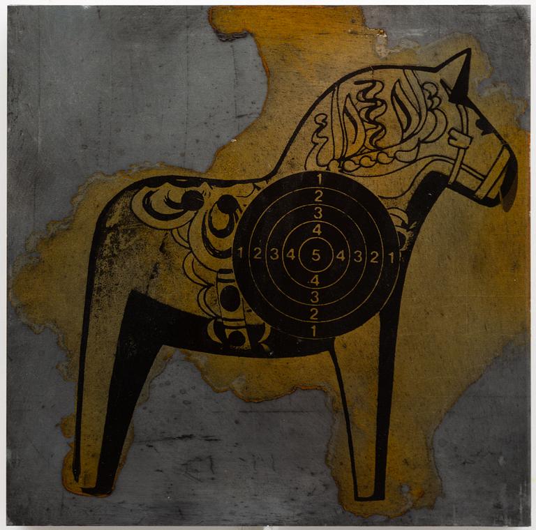 Peter Johansson, "The final solution to the problem of sculpture", polyptyk, 16 delar.